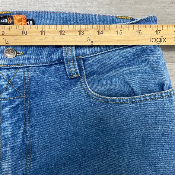 Vtg ICON Barrier Motorcycle Jeans, lined, with ARAMID reinforced knees Sz 38 - Picture 12 of 14